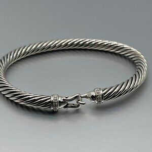 David Yurman 5mm Buckle Bracelet with Diamonds